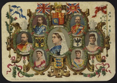 Carte célébrant le Jubilé de la Reine Victoria de 1887 - English School
