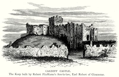 Château de Cardiff (gravure) - English School