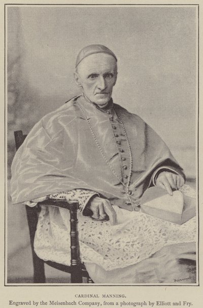 Cardinal Manning (gravure) - English School