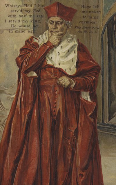 Cardinal Wolsey, de King Henry VIII de Shakespeare - English School