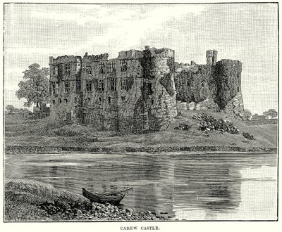 Château de Carew (gravure) - English School