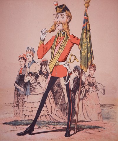 Caricature de sous-lieutenant d