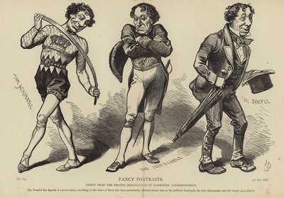 Caricatures de Benjamin Disraeli - English School
