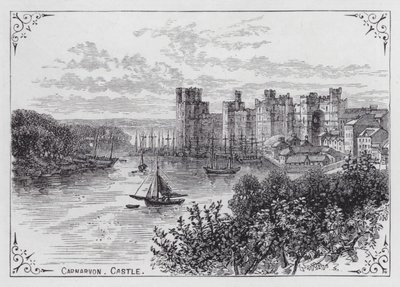 Château de Carnarvon (gravure) - English School