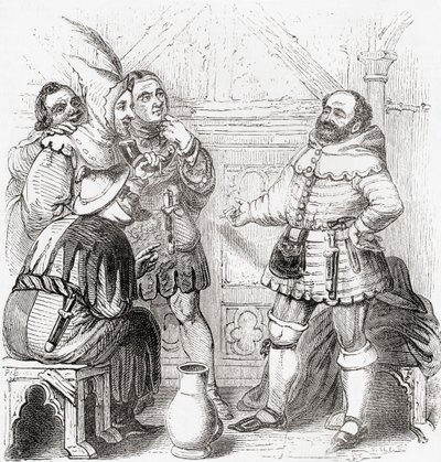 Charpentier, mercier, tisserand, teinturier et tapissier, de Old England: A Pictorial Museum, pub. 1847 - English School