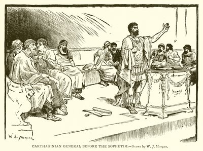 Général carthaginois devant les Sophetim - English School