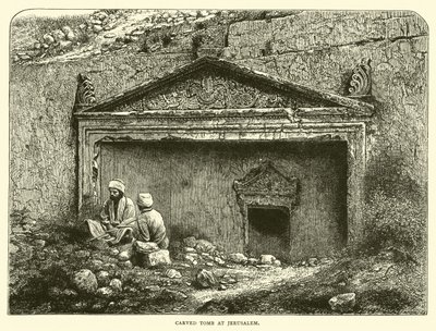 Tombeau sculpté à Jérusalem - English School
