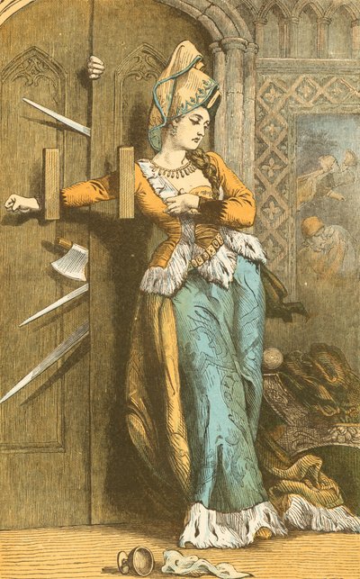 Catherine Douglas barrant la porte - English School