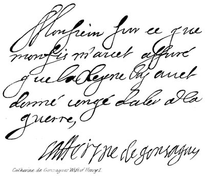 Catherine de Gonzagues, épouse de Henri Ier - English School