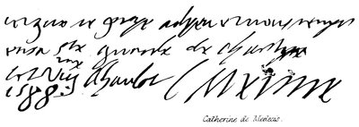 Catherine de Médicis - English School