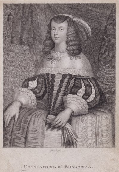 Catherine de Bragance, reine consort du roi Charles II - English School