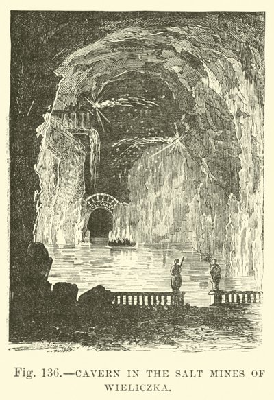 Grotte dans les mines de sel de Wieliczka - English School