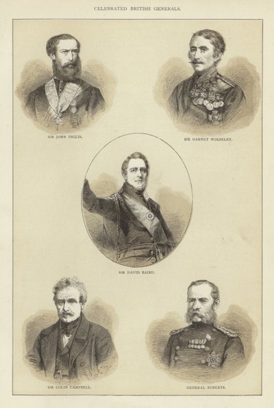 Généraux britanniques célèbres - English School