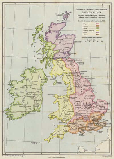 Centres de la vie religieuse précoce en Grande-Bretagne - English School