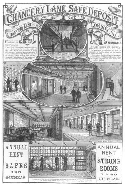 Coffre-fort de Chancery Lane, 1886 - English School