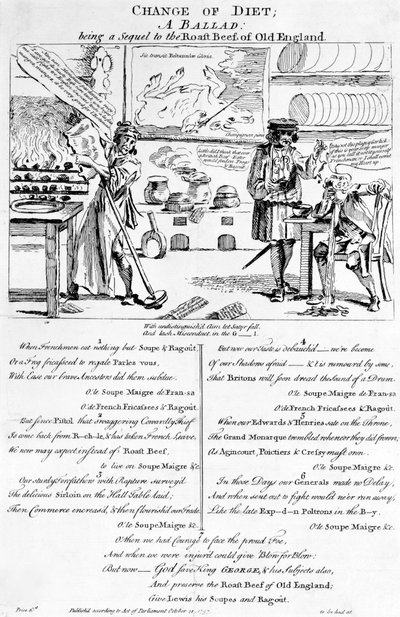 Changement de Régime, Une Ballade, 1757 - English School