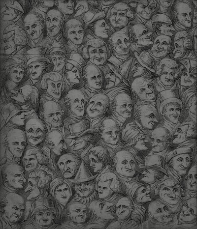 Personnages et Caricatures, début du XIXe siècle - English School