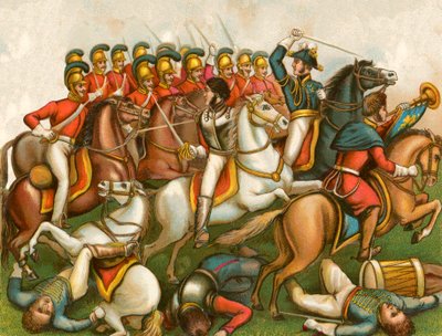 Charge des gardes, Waterloo - English School