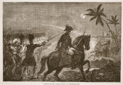 Charge des Highlanders à Seringapatam, illustration de Cassell