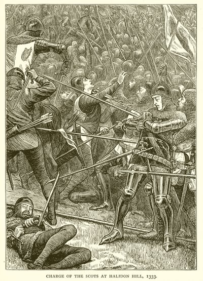 Charge des Écossais à Halidon Hill, 1333 - English School