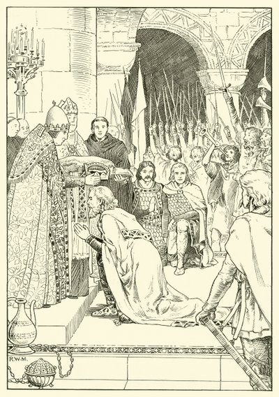 Charlemagne couronné à Saint-Pierre - English School