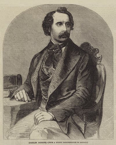 Charles Dickens (gravure) - English School
