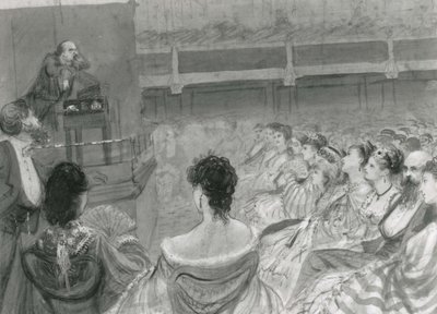 Charles Dickens donnant une lecture à St. James