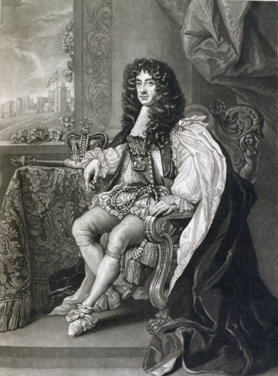 Charles II (1630-85), gravé par Charles Turner (1773-1857) - English School