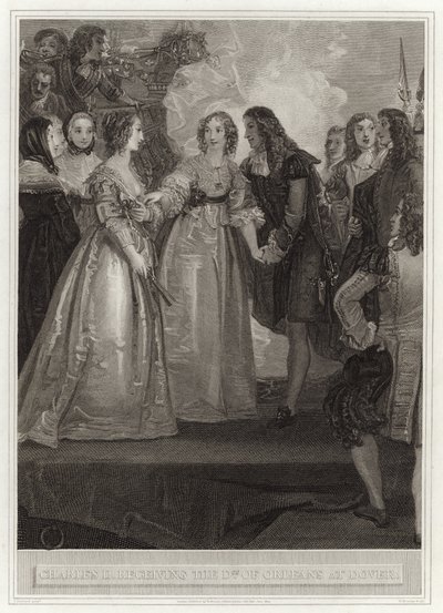 Charles II recevant la duchesse d