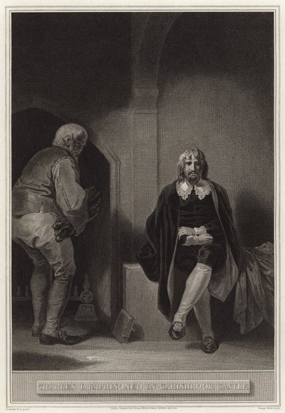 Charles Ier emprisonné au château de Carisbrook - English School