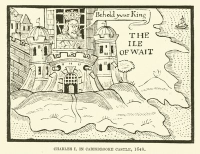 Charles Ier, au château de Carisbrooke - English School