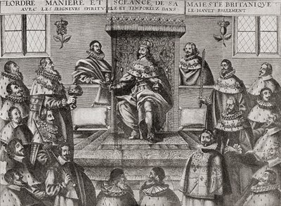 Charles Ier à la Chambre des Lords en 1648, de 