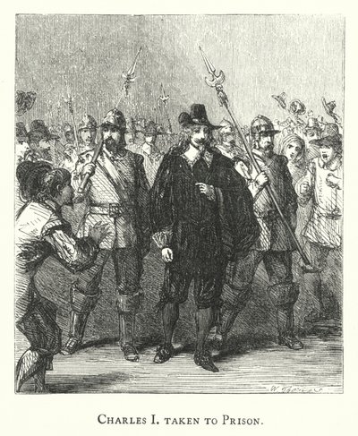 Charles Ier emmené en prison (gravure) - English School