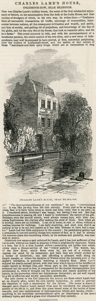 Maison de Charles Lamb, près d