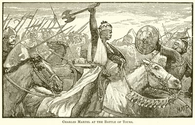 Charles Martel à la bataille de Tours - English School