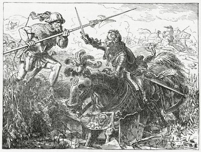 Charles le Téméraire, duc de Bourgogne, à la bataille de Nancy, 5 janvier 1477, 1882 - English School