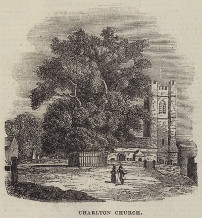 Église de Charlton (gravure) - English School