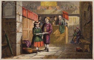 Enfants dans une église - English School