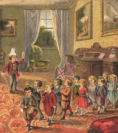 Enfants jouant aux soldats - English School