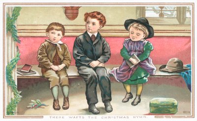 Enfants assis à l