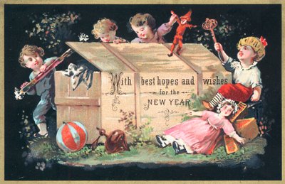 Enfants sortant des jouets d
