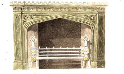 Cheminée en marbre de Mona, planche 94 de l