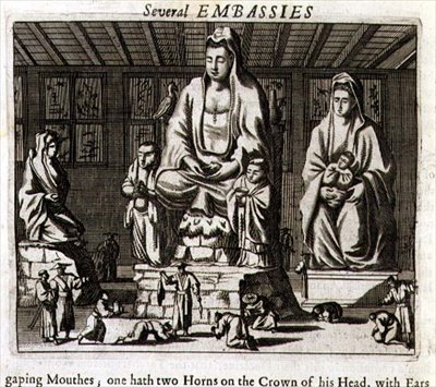 Idoles chinoises, illustration d