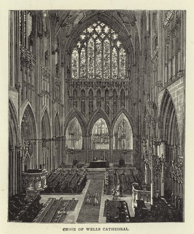 Chœur de la cathédrale de Wells - English School