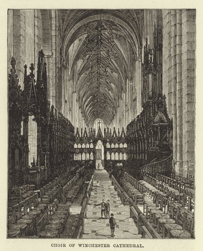 Chœur de la cathédrale de Winchester - English School