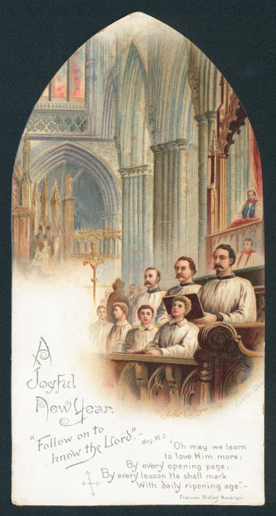 Chœur chantant dans l