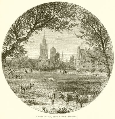 Christ Church, depuis Merton Meadows - English School