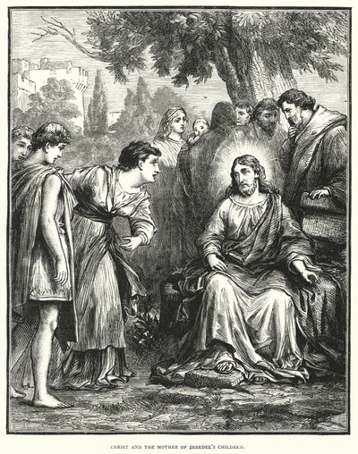 Le Christ et la mère des enfants de Zébédée - English School