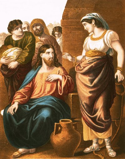 Le Christ et la femme de Samarie - English School