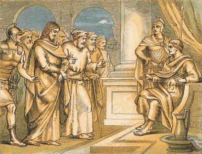 Le Christ devant Pilate - English School